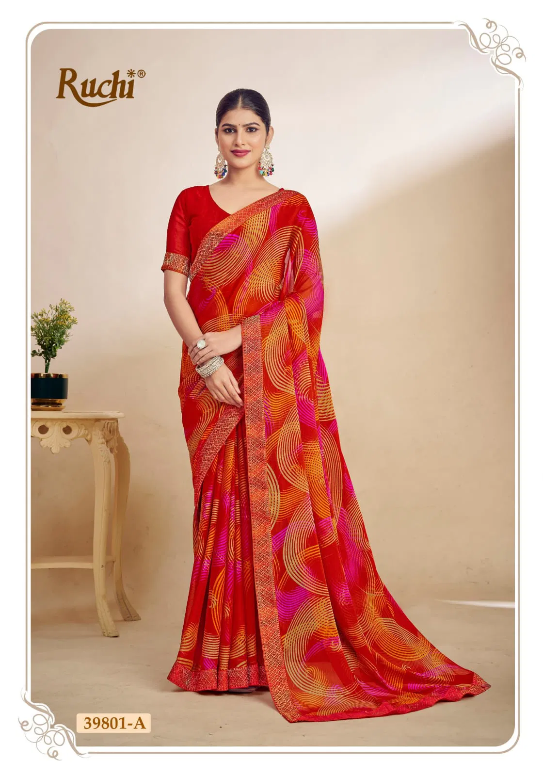 Simayaa Vol 29 By Ruchi Chiffon Daily Wear Saree Exporters In India